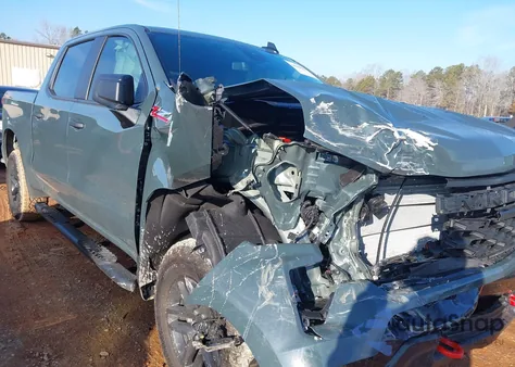 2026 Chevrolet Silverado 1500 4Wd Short Bed Custom Trail Boss from USA, damaged, VIN 3GCUKCED3TG193365